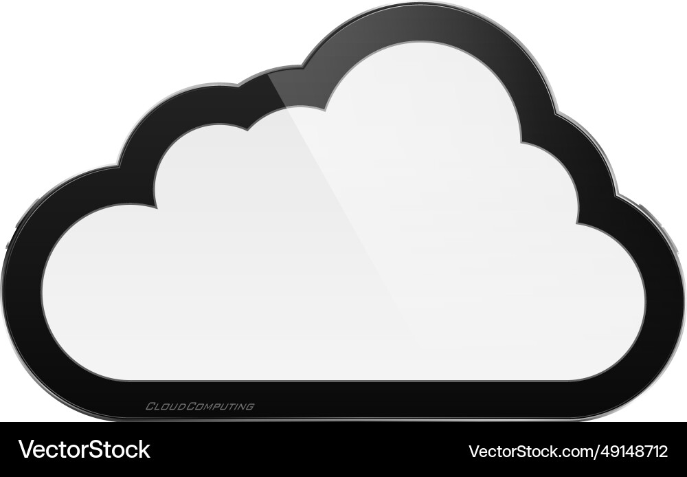 Abstract isolated cloud computing concept Abstract isolated cloud computing concept vector image