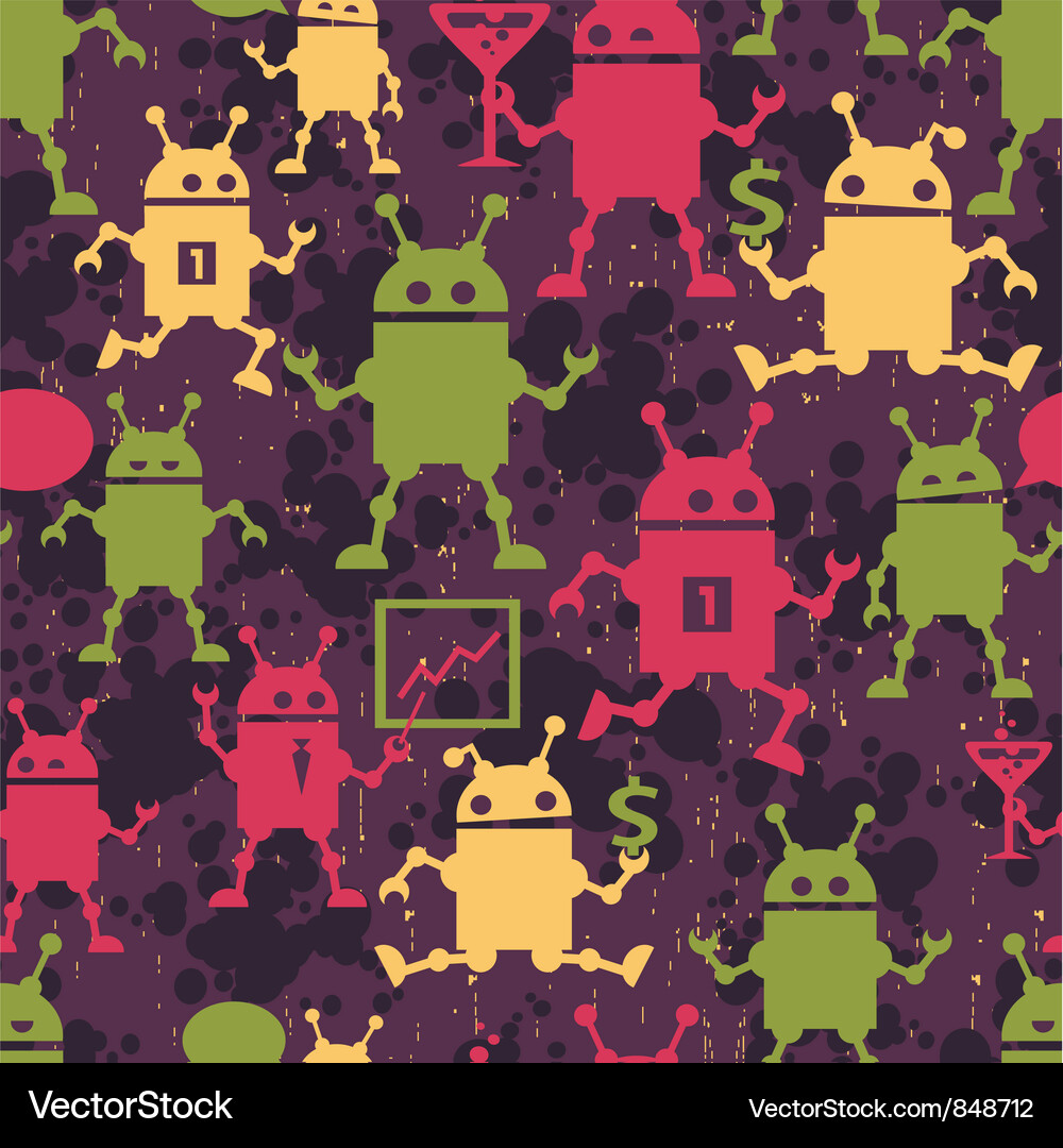 Android pattern Vector Image