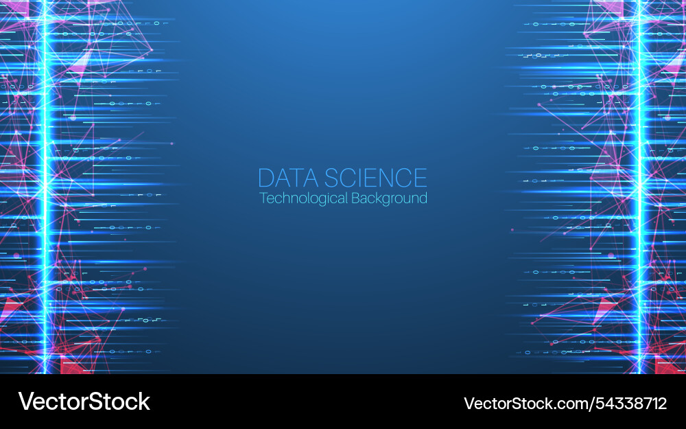 Big data futuristic technology light design datum Big data futuristic technology light design datum vector image
