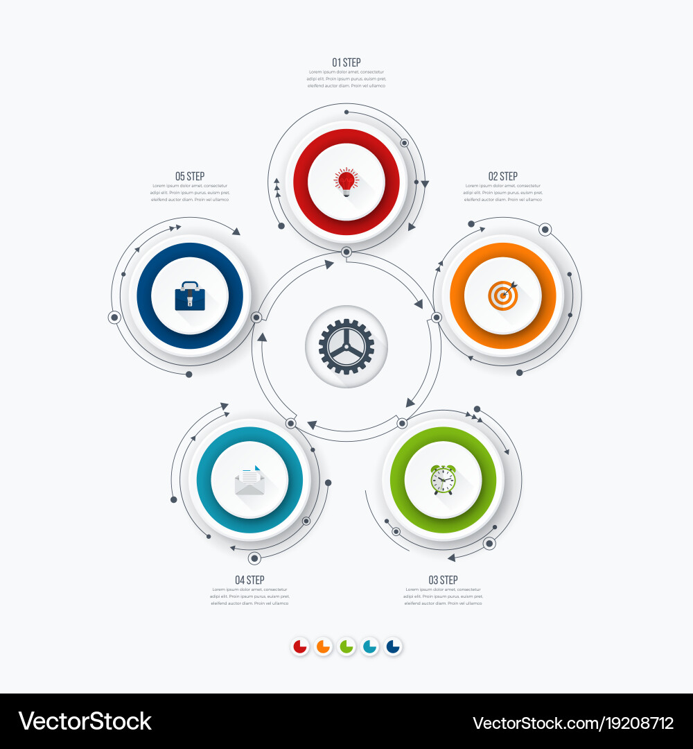 Data & Information Visualization Template vector image