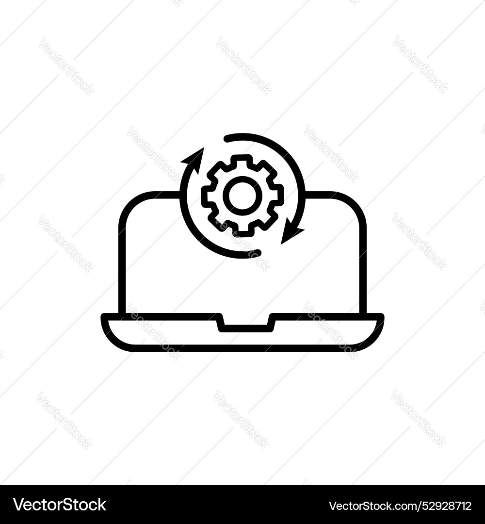 Data processing icon Vector Image