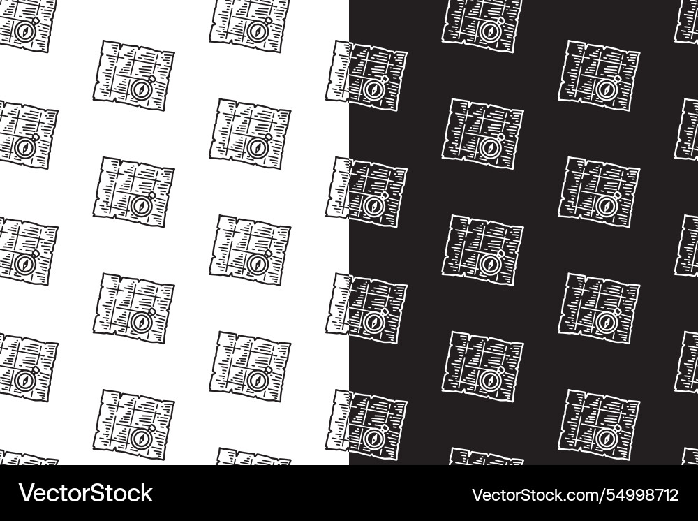 Old geographical map seamless pattern background Vector Image