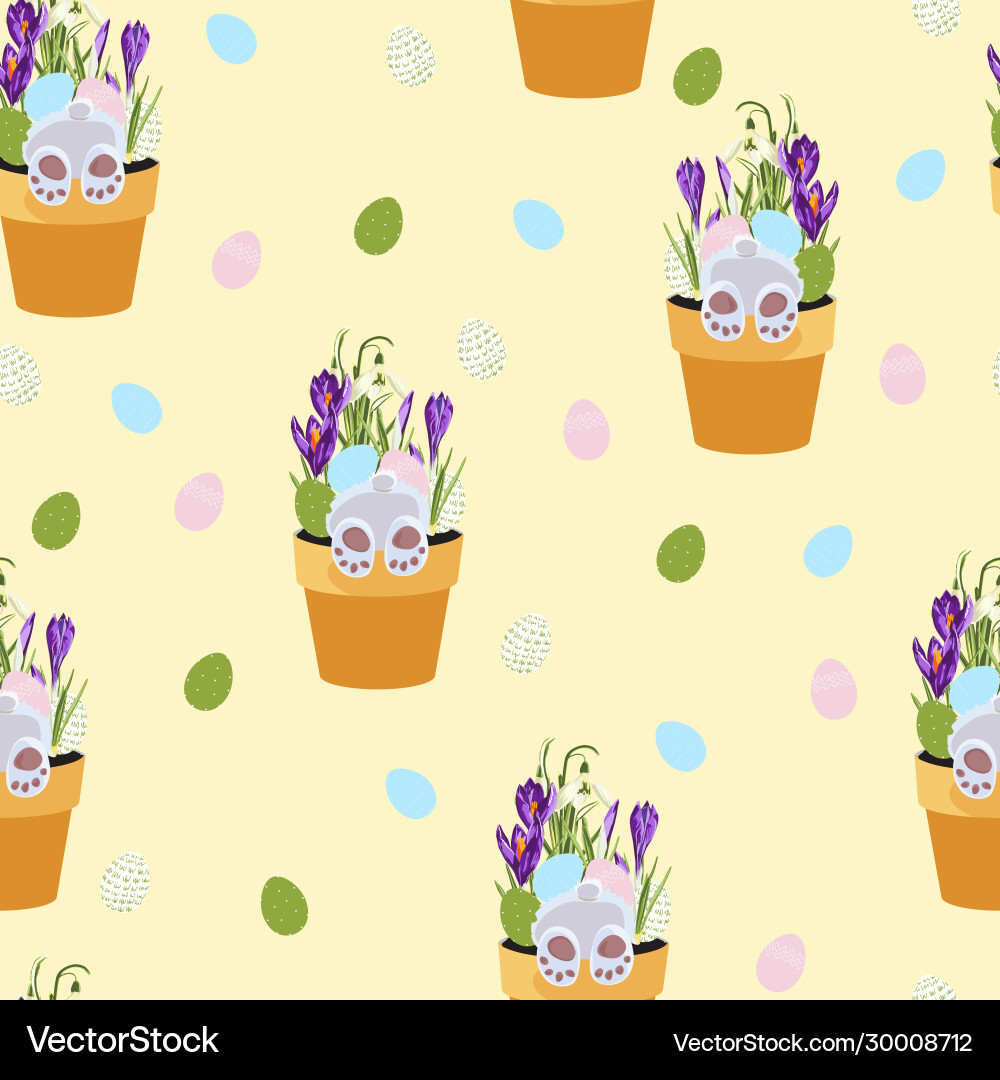 Spring seamless patterns with green twigs Spring seamless patterns with green twigs vector image