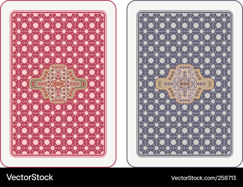 Abstract Card Back Pattern vector image