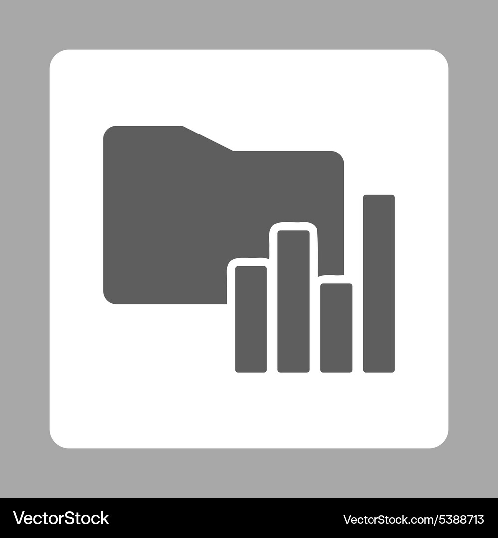 Charts folder icon Vector Image