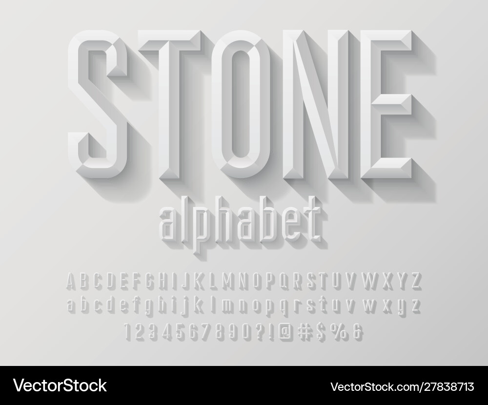 Chisel font Chisel font vector image