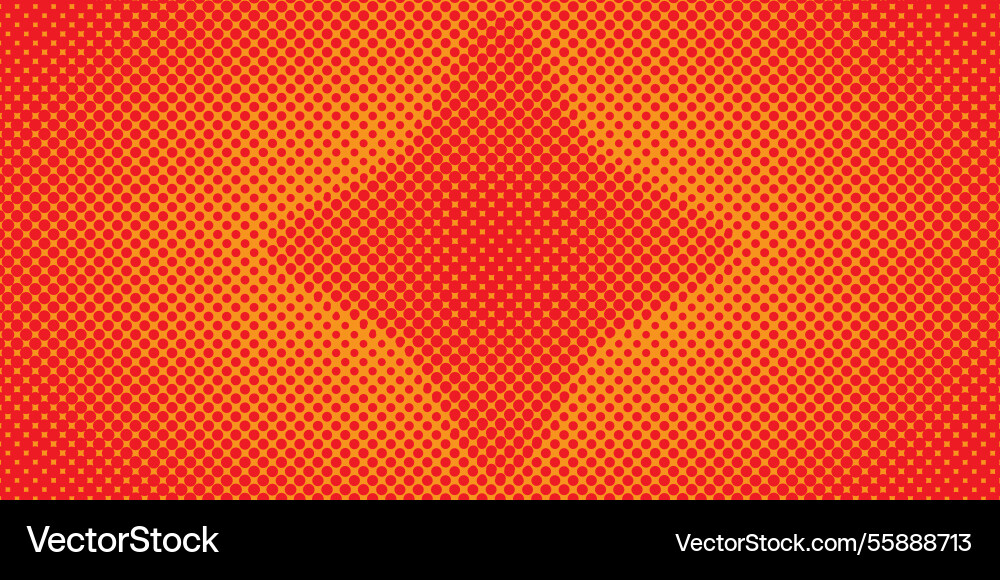 Dots halftone red color gradient with star pattern Dots halftone red color gradient with star pattern vector image