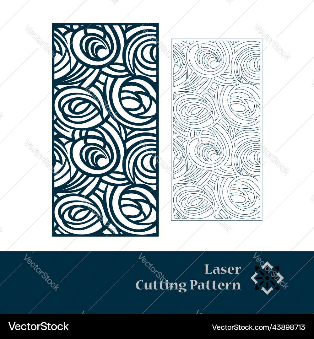 Laser and cnc cut pattern Laser and cnc cut pattern vector image