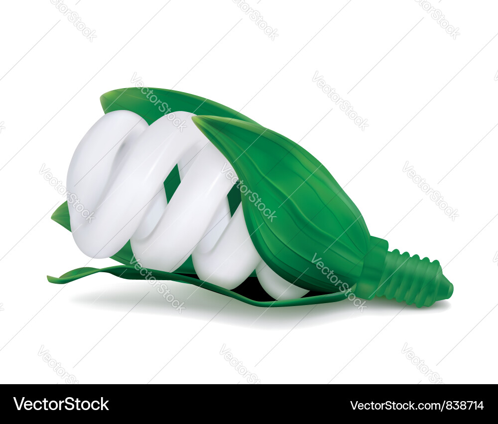 Green bulb Vector Image