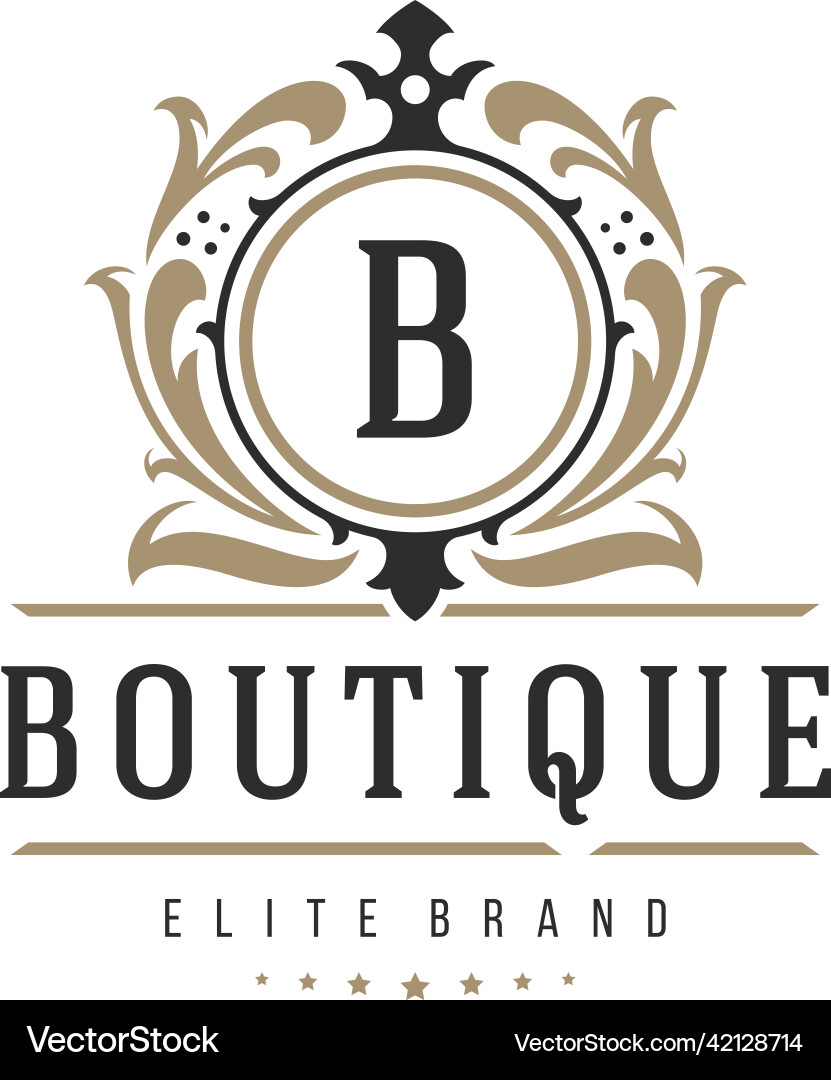 Luxury logo template object for logotype Vector Image