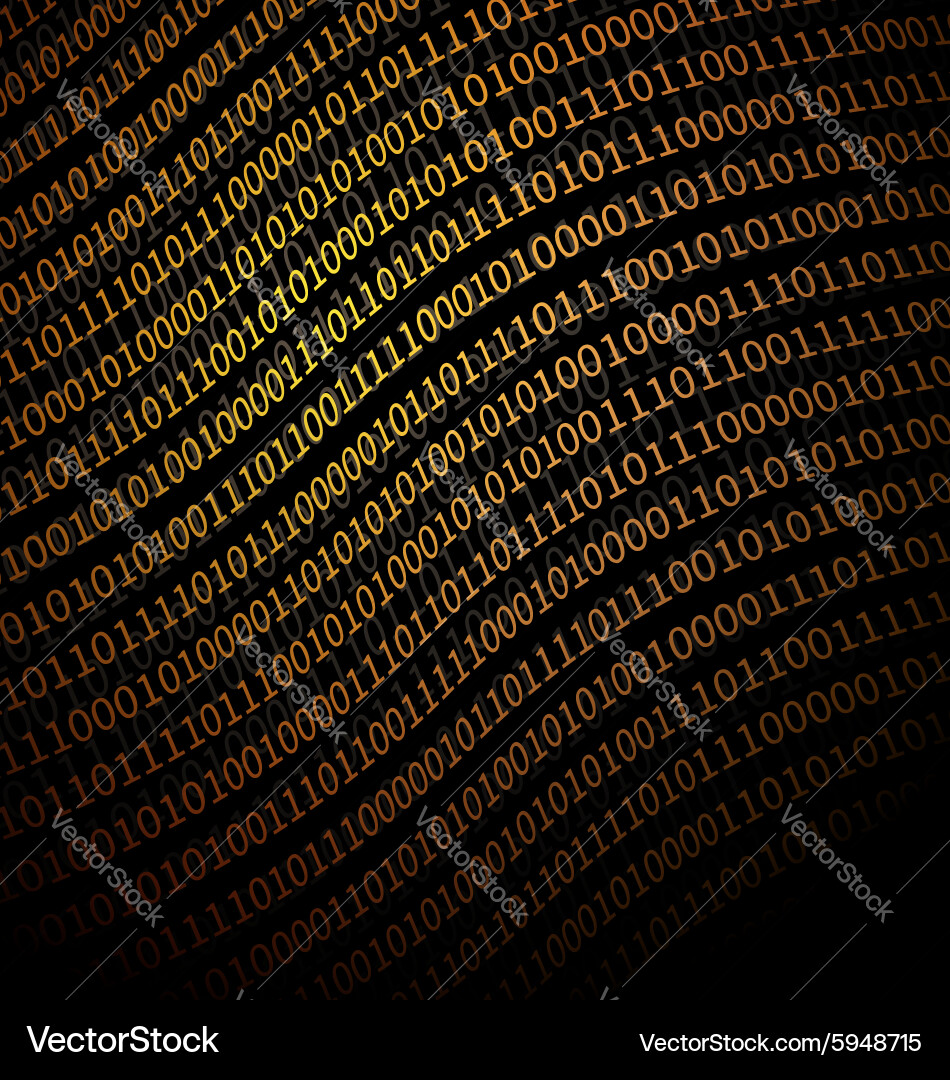 Binary Data Technology Background vector image