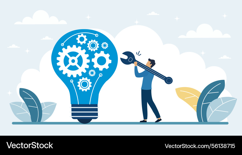 Business problem solving background Vector Image