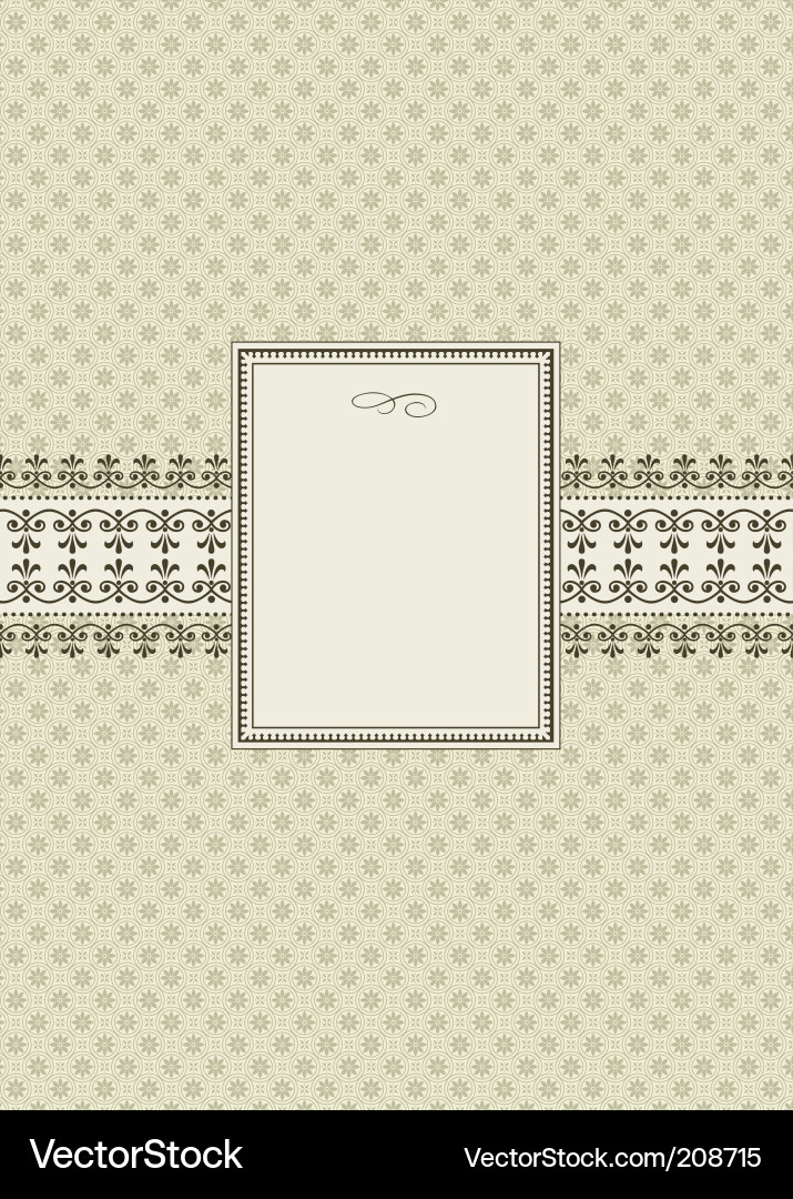 Elegante Scroll Muster Vektorbild
