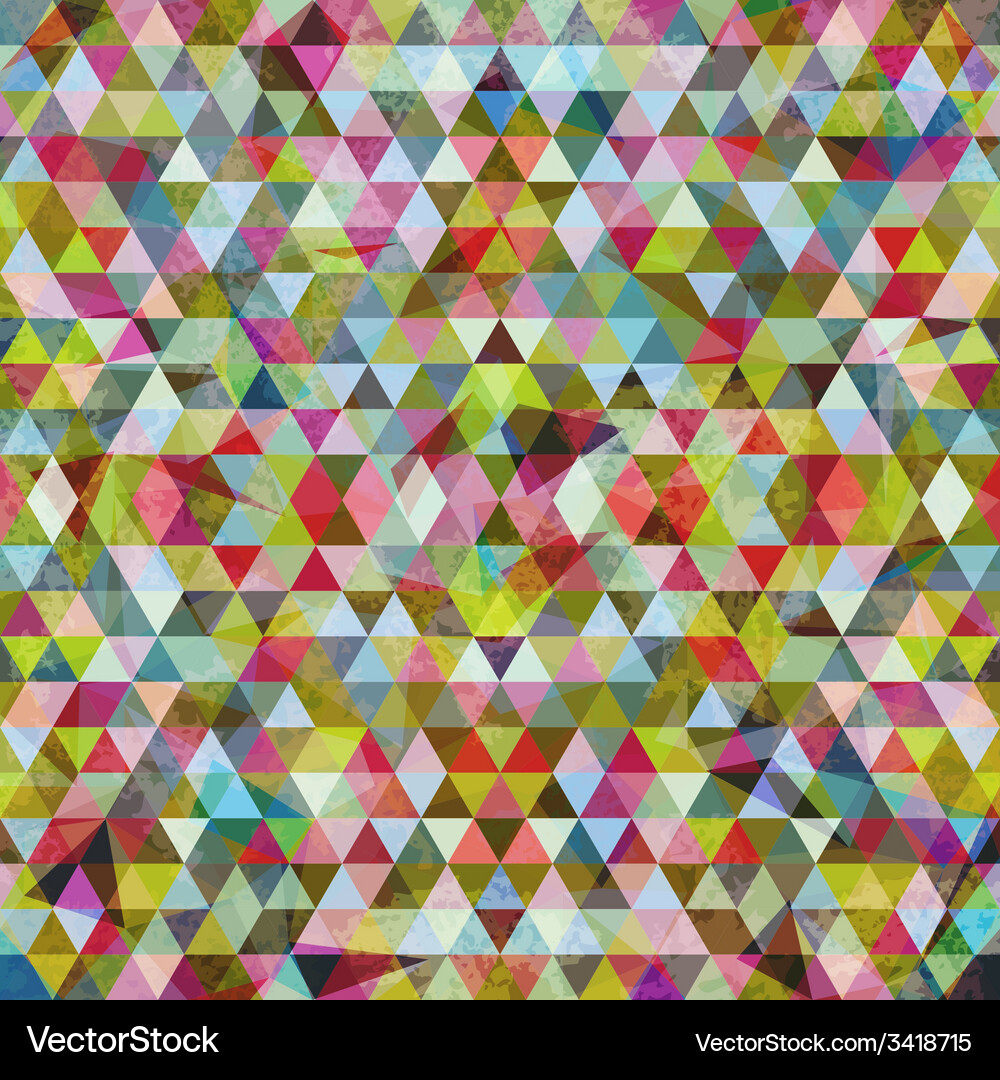 Triangular mosaic colorful background Vector Image