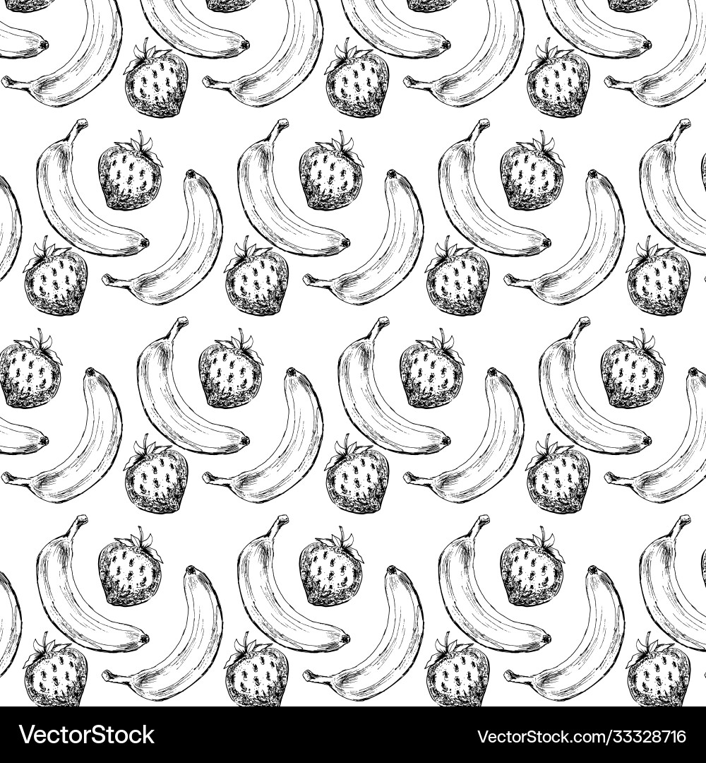 Seamless pattern realistic image delicious Vector Image