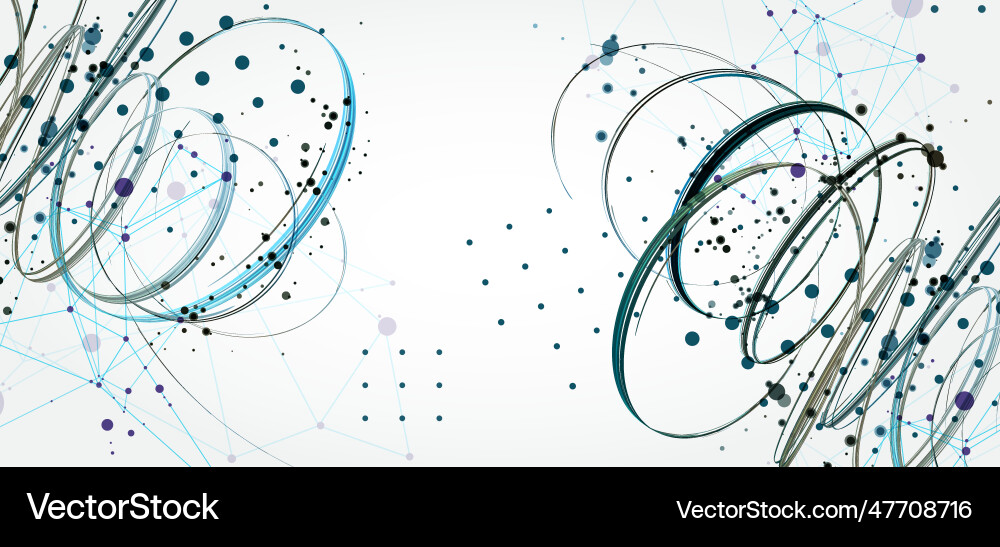 Template for science and technology presentation Template for science and technology presentation vector image