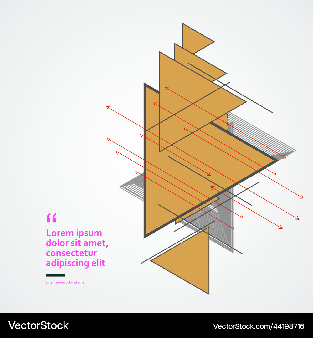 Triangle geometry abstract Triangle geometry abstract vector image
