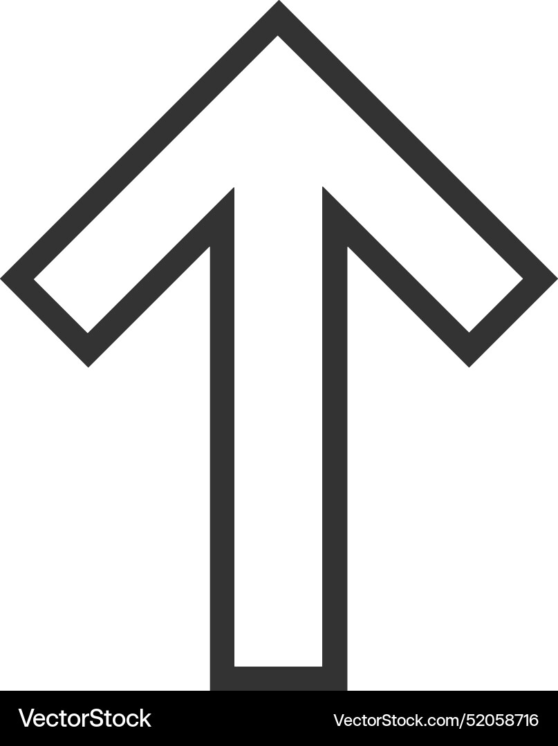 Upload outline icon symbol image Vector Image