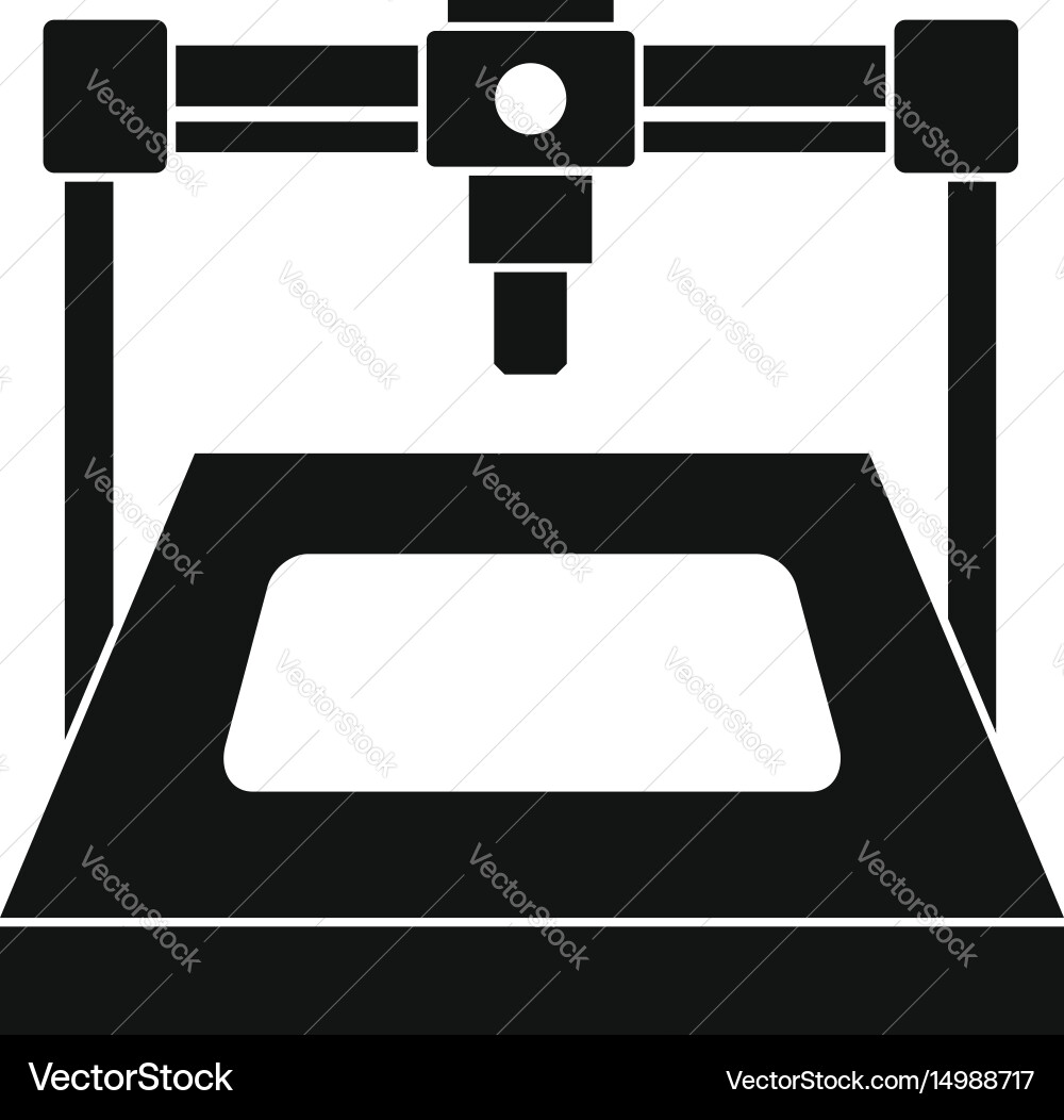 3d Drucker-Symbol einfach Vektorbild