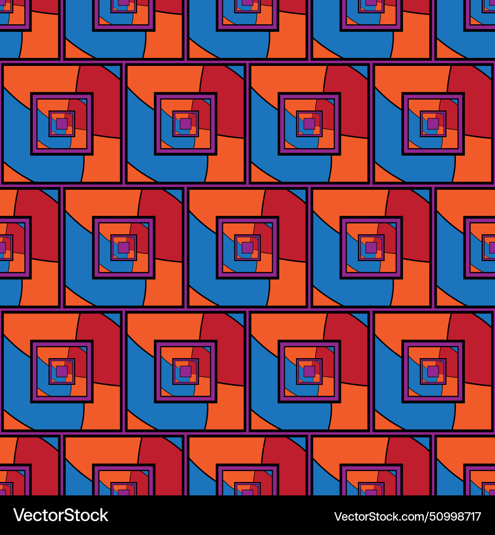 Abstract tile pattern 02 vector image