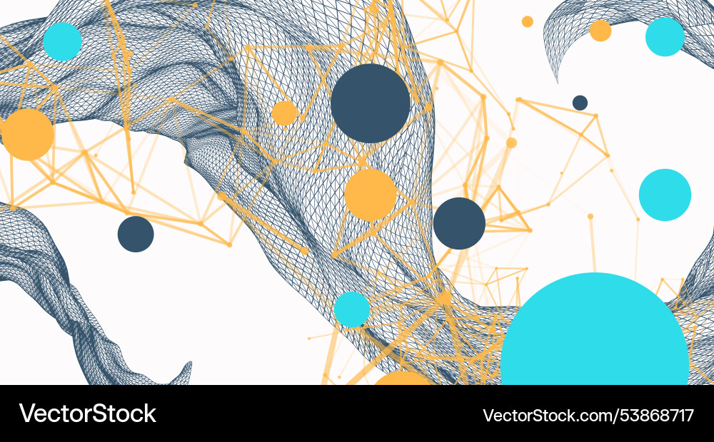 Abstract wave is made in a frame style template Abstract wave is made in a frame style template Vector Image