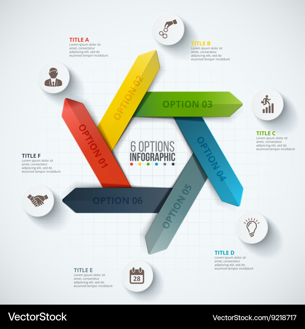 Circular Data Visualization vector image