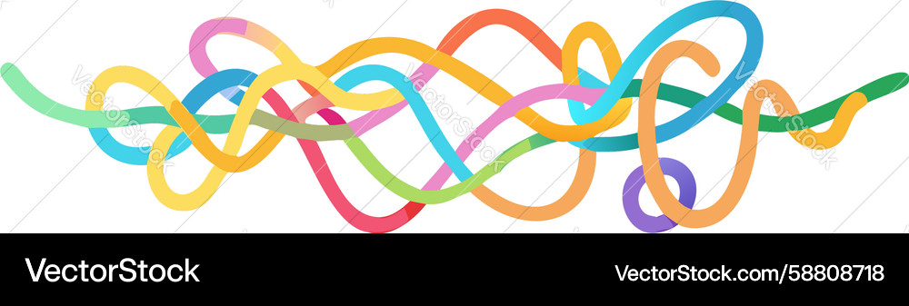 Abstract flowing lines creating a dynamic Vector Image