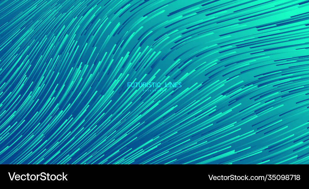 Abstract gradient green lines pattern wavy tech Abstract gradient green lines pattern wavy tech vector image