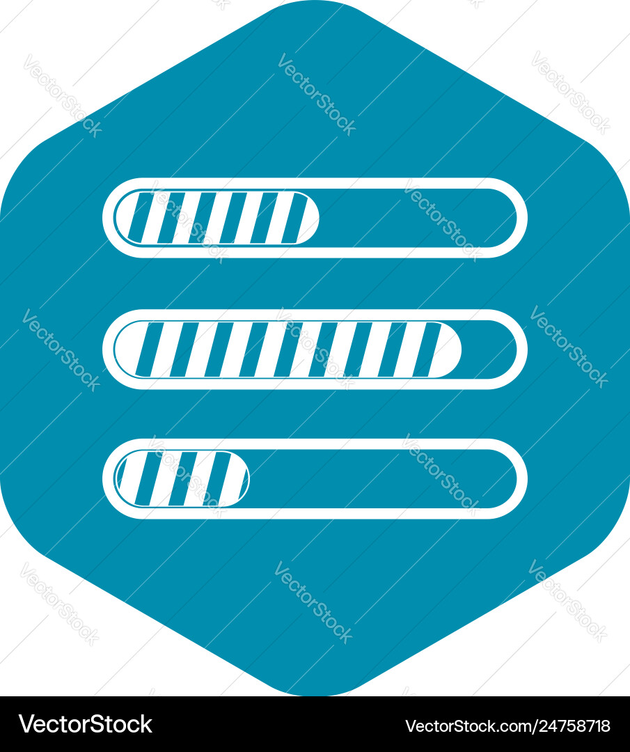Sign horizontal columns load icon simple style Sign horizontal columns load icon simple style vector image