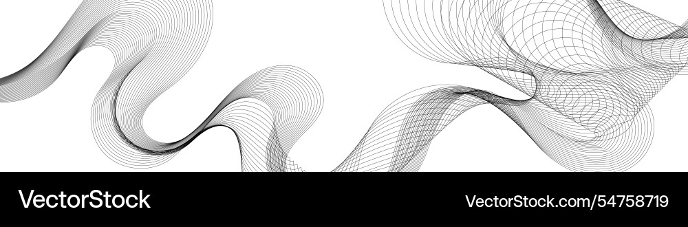 Abstract background with flowing particles Vector Image