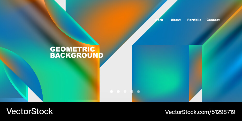 Abstract geometric shapes web design page Abstract geometric shapes web design page vector image