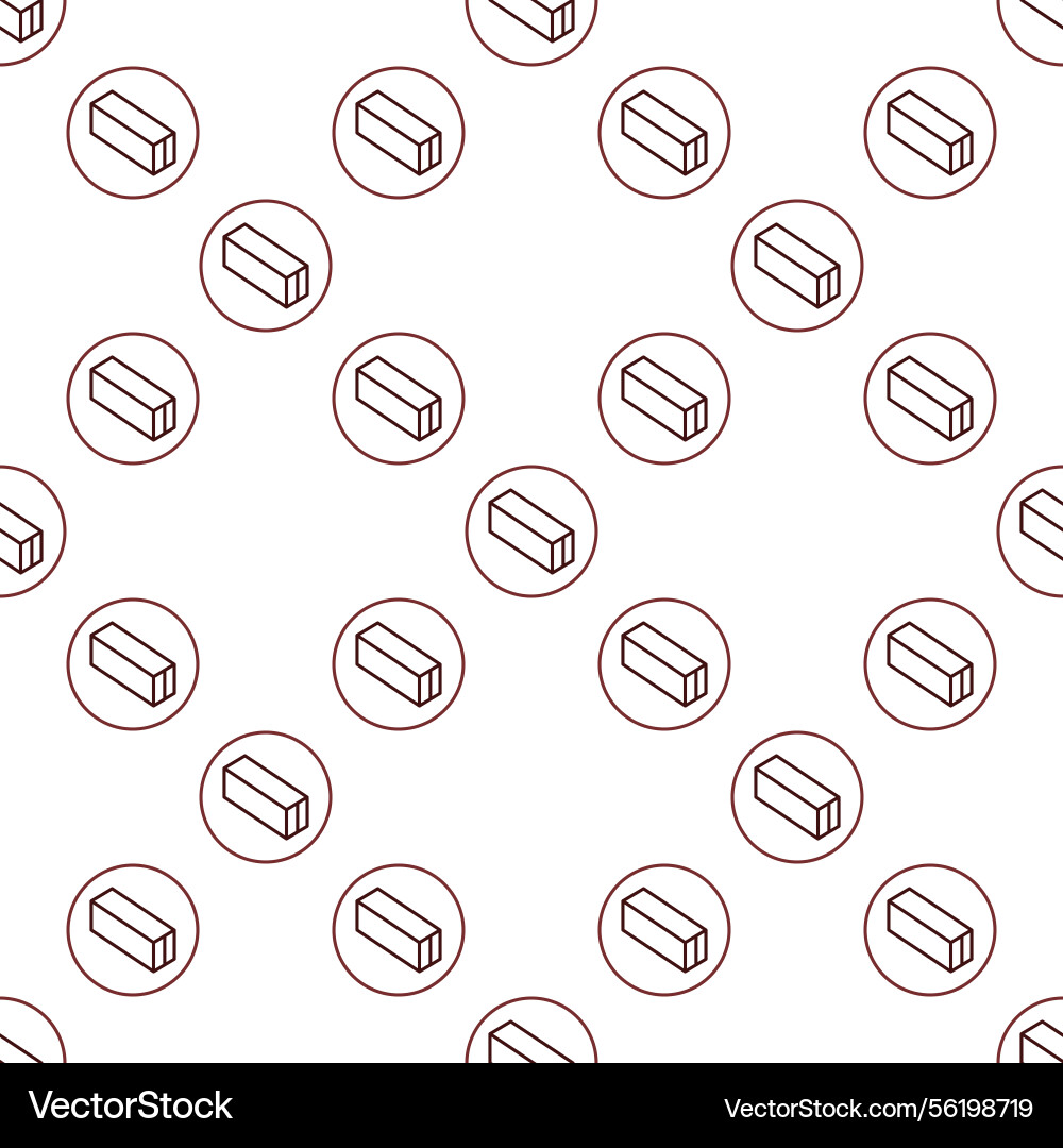 Container in circle minimal cargo seamless pattern Vector Image