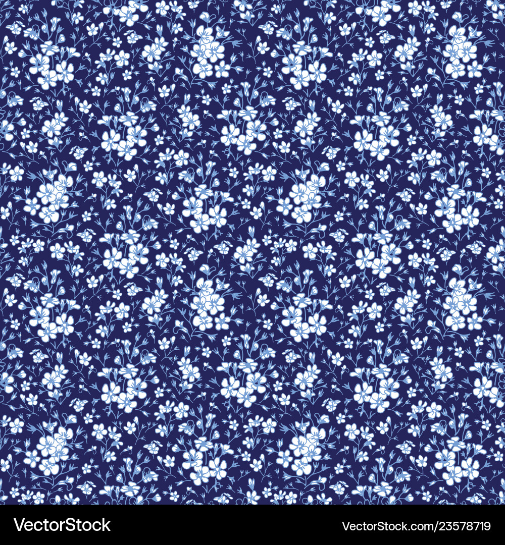 Delicate Wildflower Pattern vector image