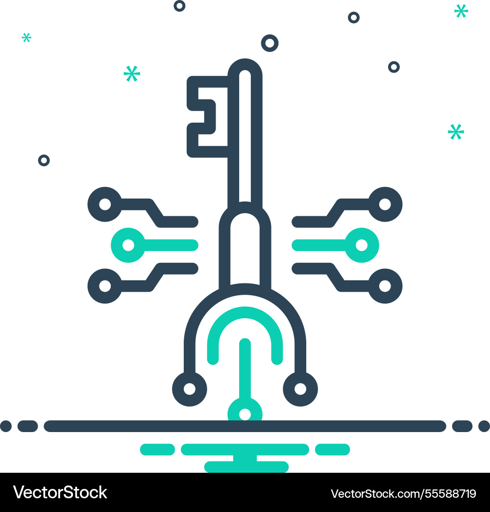 Private key Royalty Free Vector Image - VectorStock