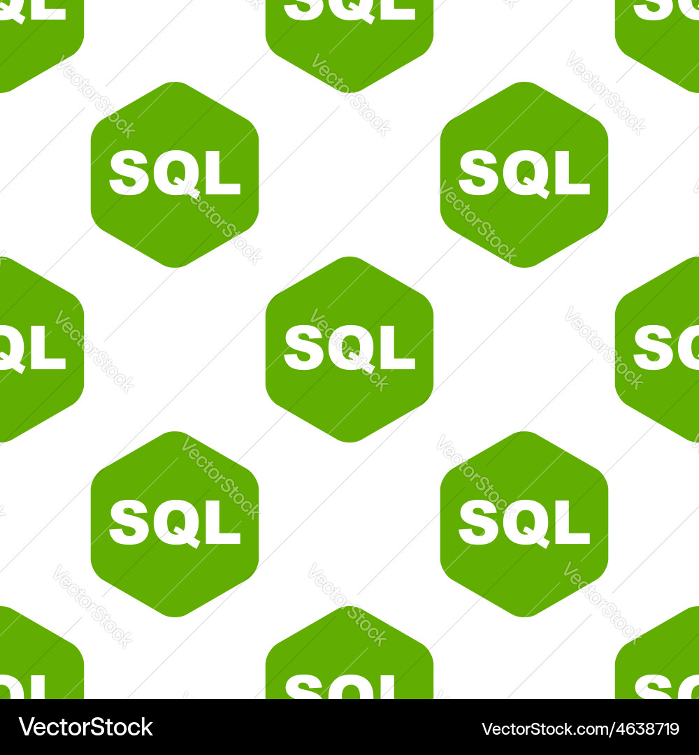 Sql pattern Vector Image
