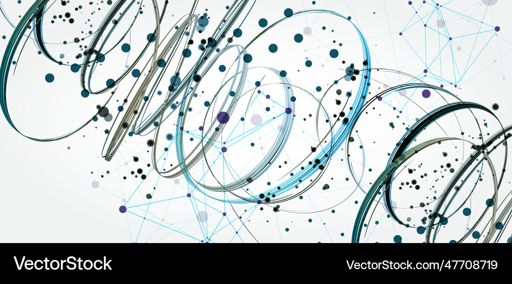 Template for science and technology presentation vector image