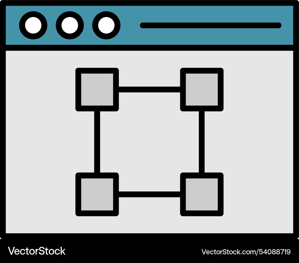 Text editor line filled icon design Vector Image