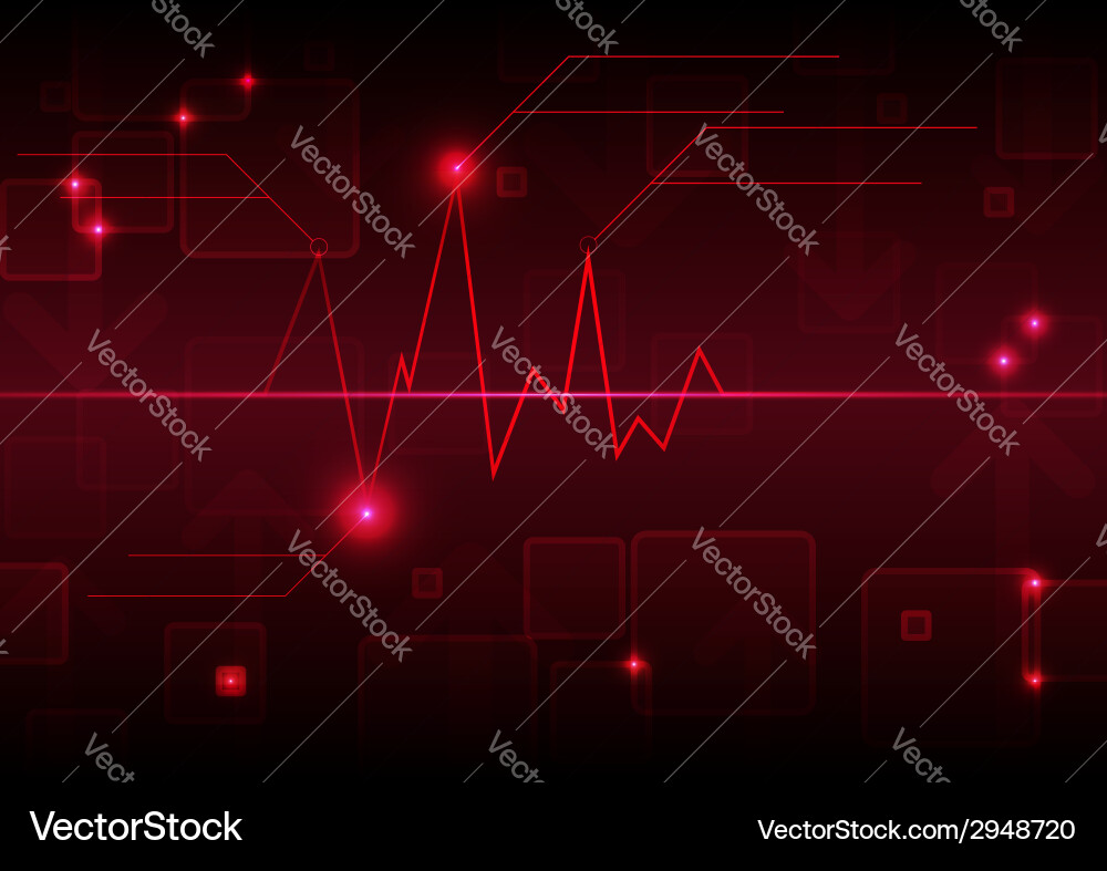 Abstract graph background Vector Image