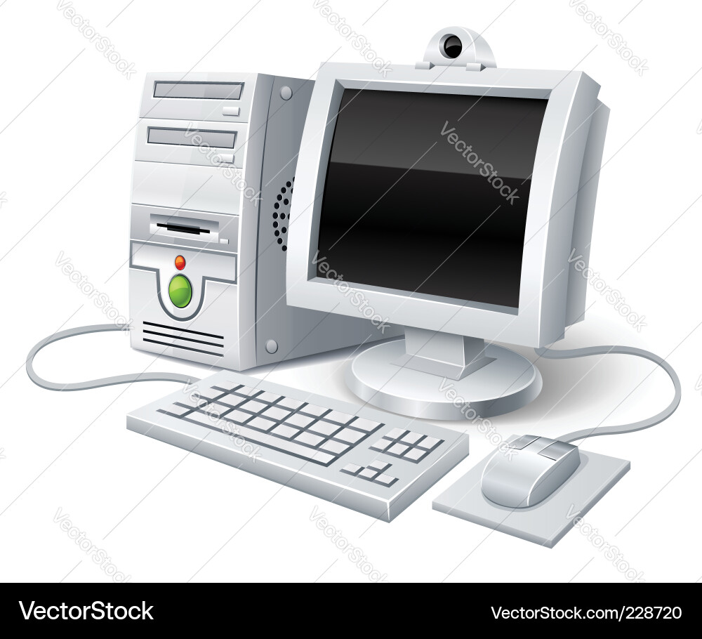 Computer Setup vector image