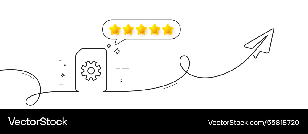 Document management icon file with cogwheel Document management icon file with cogwheel vector image