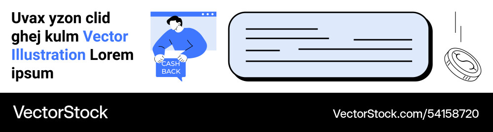 Engaging web design concept with modern graphics Vector Image