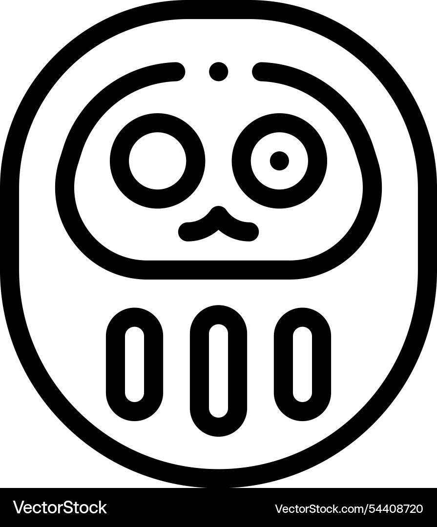 Jar icon thin linear style design isolated Vector Image