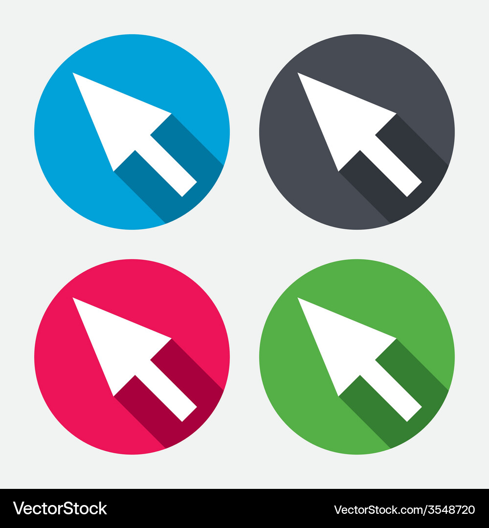 Mouse cursor sign icon pointer symbol Vector Image
