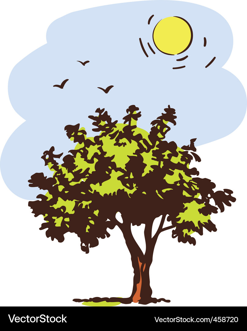 Spring tree Vector Image