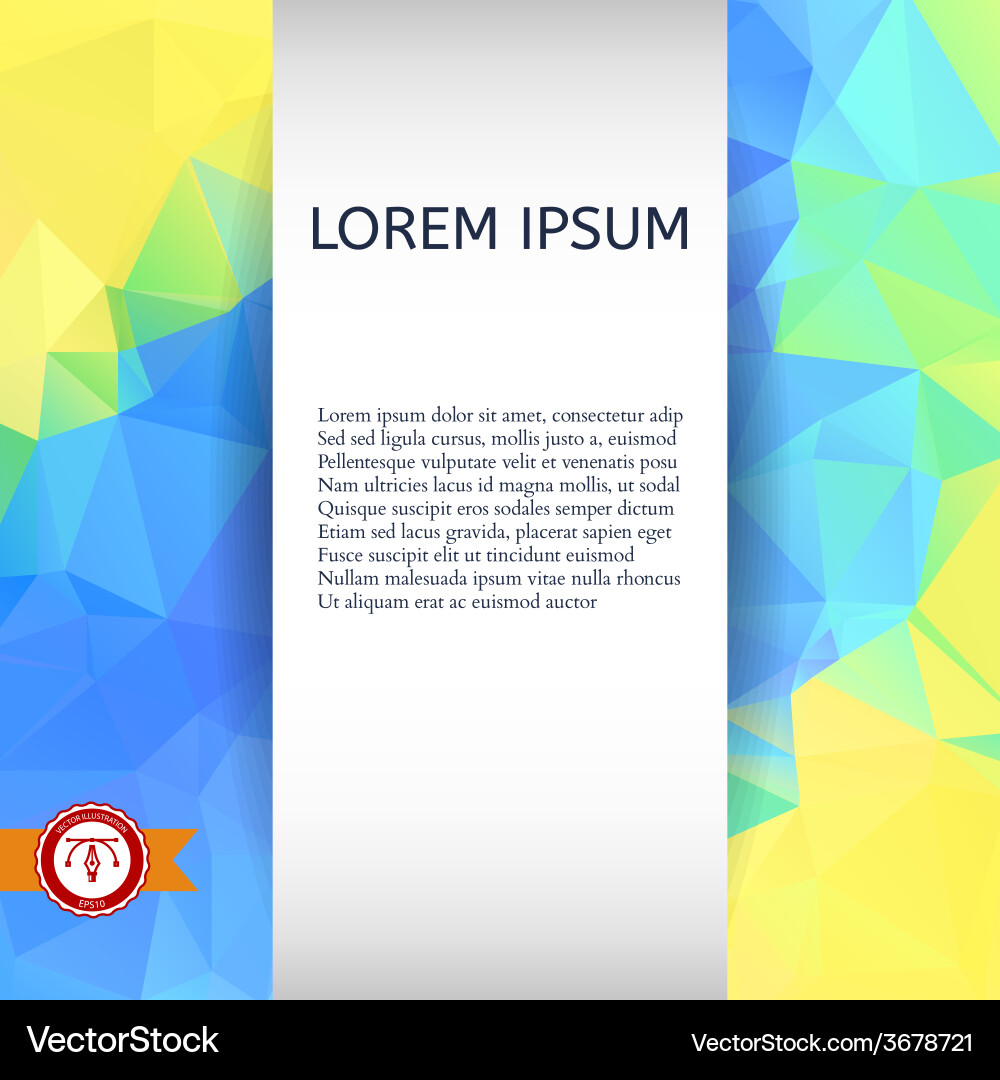 Abstract colorful triangles background Vector Image