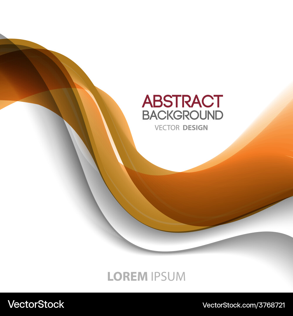 Abstract curved lines background template vector image