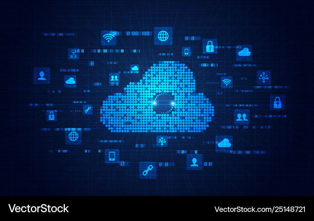 Cloud Computing Technology vector image