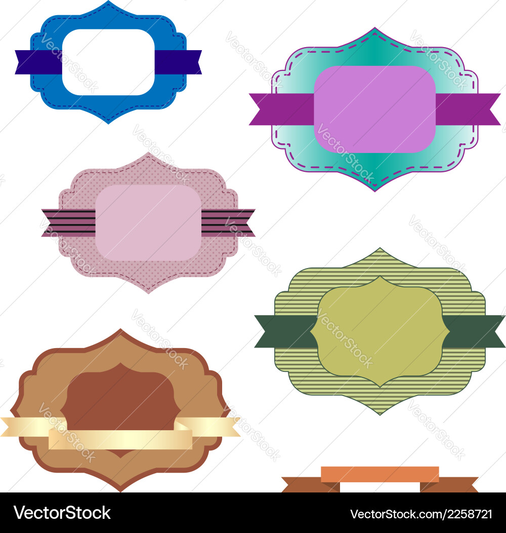 Set of frames Vector Image