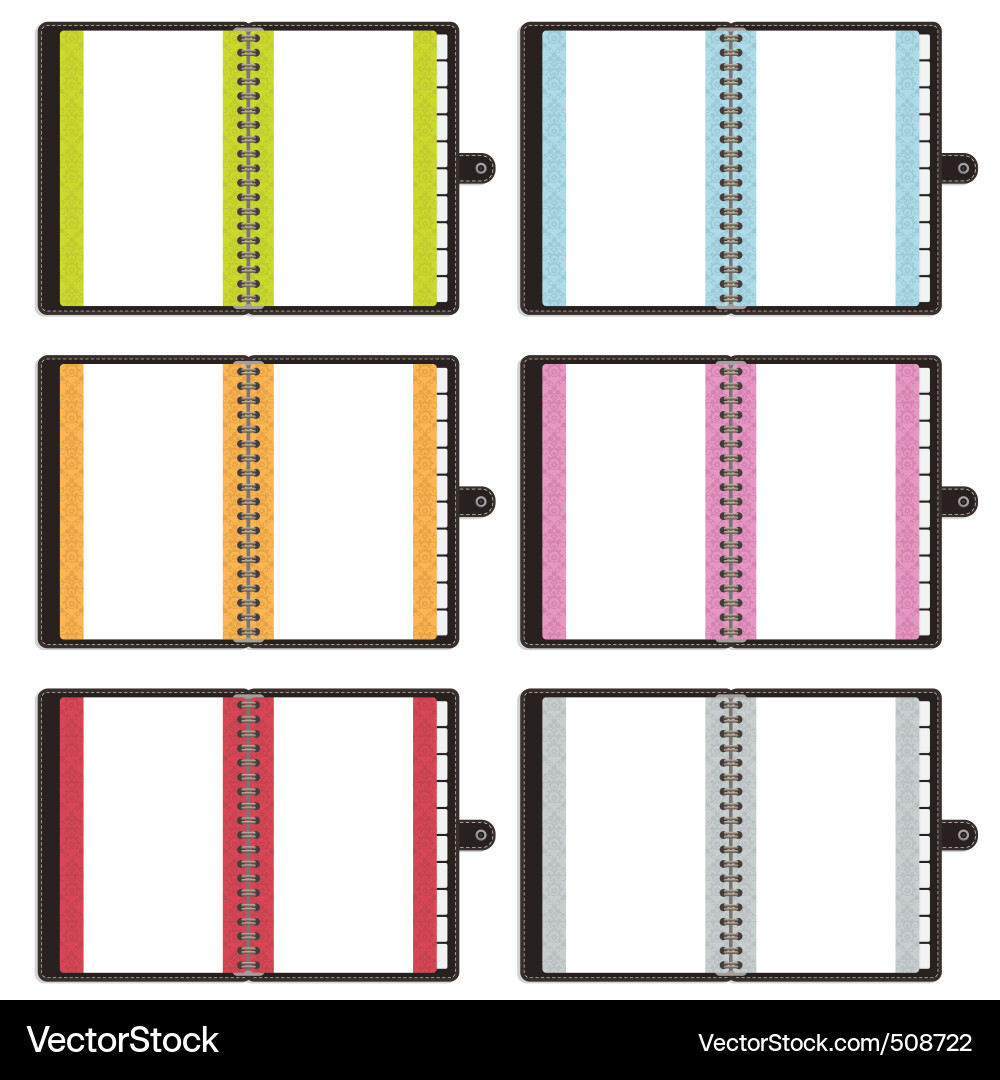 Blank notebooks Vector Image