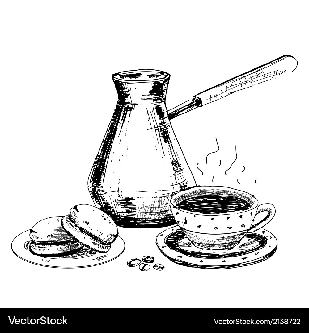 Coffee and sweets Royalty Free Vector Image - VectorStock